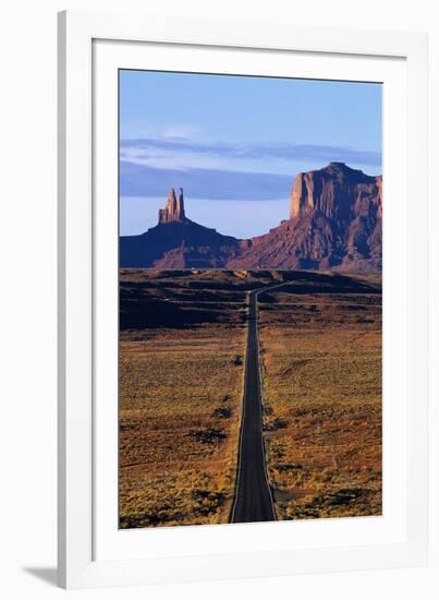 Road Through Monument Valley Navajo Tribal Park-Paul Souders-Framed Photographic Print