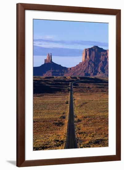 Road Through Monument Valley Navajo Tribal Park-Paul Souders-Framed Photographic Print