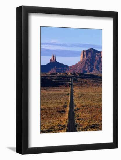 Road Through Monument Valley Navajo Tribal Park-Paul Souders-Framed Photographic Print