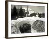 Road Through Snow, Near Paradise Inn, 1921-Asahel Curtis-Framed Giclee Print