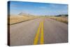 Road Through the Badlands National Park, South Dakota, United States of America, North America-Michael Runkel-Stretched Canvas