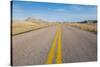 Road Through the Badlands National Park, South Dakota, United States of America, North America-Michael Runkel-Stretched Canvas