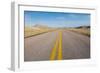 Road Through the Badlands National Park, South Dakota, United States of America, North America-Michael Runkel-Framed Premium Photographic Print