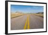 Road Through the Badlands National Park, South Dakota, United States of America, North America-Michael Runkel-Framed Photographic Print