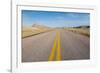 Road Through the Badlands National Park, South Dakota, United States of America, North America-Michael Runkel-Framed Photographic Print