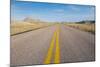 Road Through the Badlands National Park, South Dakota, United States of America, North America-Michael Runkel-Mounted Photographic Print