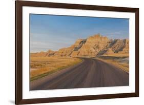 Road Through the Badlands National Park, South Dakota, United States of America, North America-Michael Runkel-Framed Photographic Print