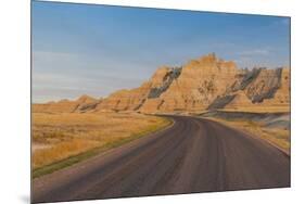 Road Through the Badlands National Park, South Dakota, United States of America, North America-Michael Runkel-Mounted Photographic Print