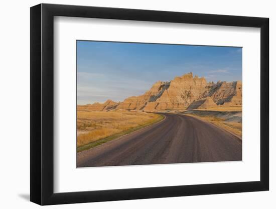 Road Through the Badlands National Park, South Dakota, United States of America, North America-Michael Runkel-Framed Photographic Print