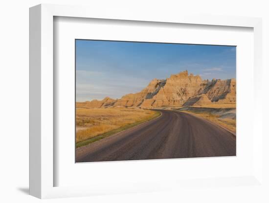 Road Through the Badlands National Park, South Dakota, United States of America, North America-Michael Runkel-Framed Photographic Print