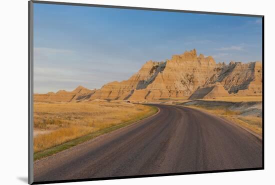 Road Through the Badlands National Park, South Dakota, United States of America, North America-Michael Runkel-Mounted Photographic Print