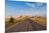 Road Through the Badlands National Park, South Dakota, Usa-Michael Runkel-Mounted Photographic Print