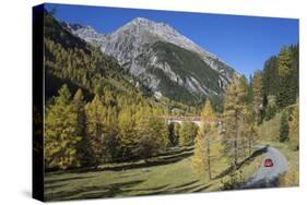 Road to Albula Pass, Graubunden, Swiss Alps, Switzerland, Europe-Angelo Cavalli-Stretched Canvas