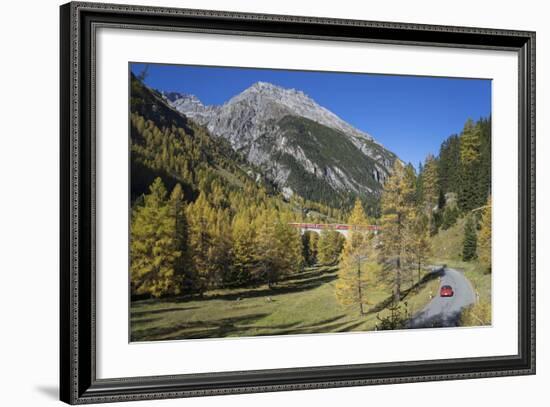 Road to Albula Pass, Graubunden, Swiss Alps, Switzerland, Europe-Angelo Cavalli-Framed Photographic Print