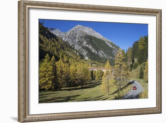 Road to Albula Pass, Graubunden, Swiss Alps, Switzerland, Europe-Angelo Cavalli-Framed Photographic Print