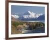 Road to Aoraki Mount Cook, Mackenzie Country, South Canterbury, South Island, New Zealand-David Wall-Framed Photographic Print