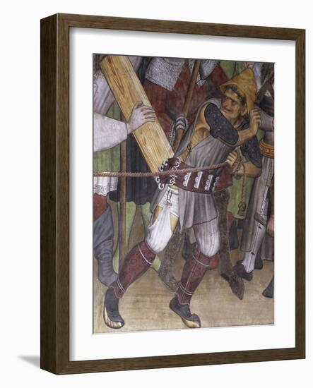 Road to Calvary, Detail from Fresco-Giacomo Jaquerio-Framed Giclee Print