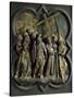 Road to Calvary, Panel-Lorenzo Ghiberti-Stretched Canvas