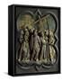 Road to Calvary, Panel-Lorenzo Ghiberti-Framed Stretched Canvas