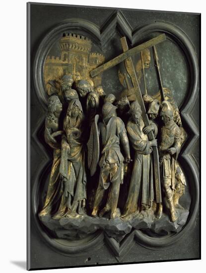 Road to Calvary, Panel-Lorenzo Ghiberti-Mounted Giclee Print