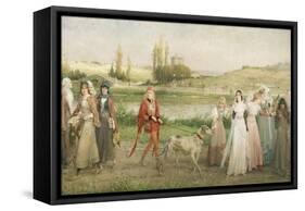 Road to Camelot-George Henry Boughton-Framed Stretched Canvas