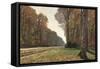 Road to Chailly-Claude Monet-Framed Stretched Canvas