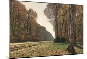 Road to Chailly-Claude Monet-Mounted Art Print