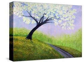 Road To Cobbly Nob-Herb Dickinson-Stretched Canvas