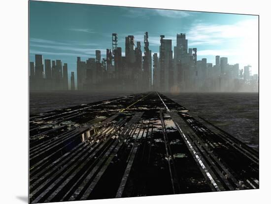 Road To Dead City-rolffimages-Mounted Art Print