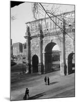 Road to Forum Passing Arch of Constantine-null-Mounted Photographic Print