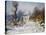 Road to Giverny in Winter-Claude Monet-Stretched Canvas