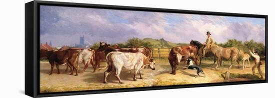 Road to Gloucester Fair-Briton Riviere-Framed Stretched Canvas