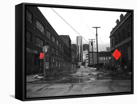 Road To Gm Headquarters-NaxArt-Framed Stretched Canvas