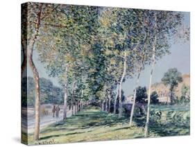Road to Louveciennes-Alfred Sisley-Stretched Canvas