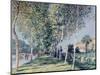 Road to Louveciennes-Alfred Sisley-Mounted Giclee Print