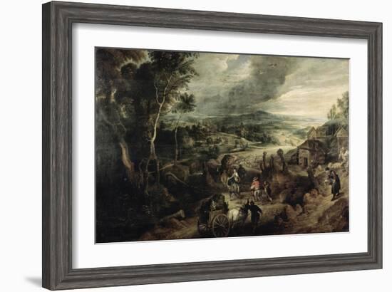 Road to Market-Peter Paul Rubens-Framed Giclee Print