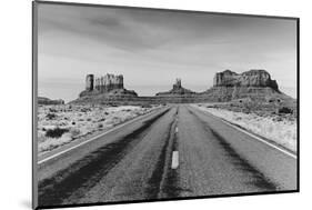 Road to Monument Valley, Arizona-null-Mounted Art Print