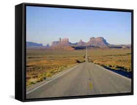 Road to Monument Valley, Navajo Reserve, Utah, USA-Adina Tovy-Framed Stretched Canvas