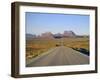 Road to Monument Valley, Navajo Reserve, Utah, USA-Adina Tovy-Framed Photographic Print