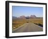 Road to Monument Valley, Navajo Reserve, Utah, USA-Adina Tovy-Framed Photographic Print