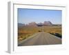 Road to Monument Valley, Navajo Reserve, Utah, USA-Adina Tovy-Framed Photographic Print