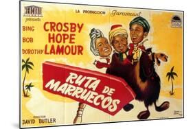 Road to Morocco, Spanish Movie Poster, 1942-null-Mounted Art Print