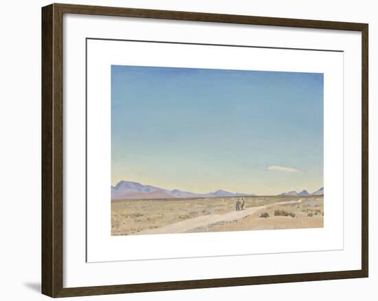 Road to Nowhere, Indian Springs, Nevada-Maynard Dixon-Framed Premium Giclee Print