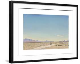Road to Nowhere, Indian Springs, Nevada-Maynard Dixon-Framed Premium Giclee Print