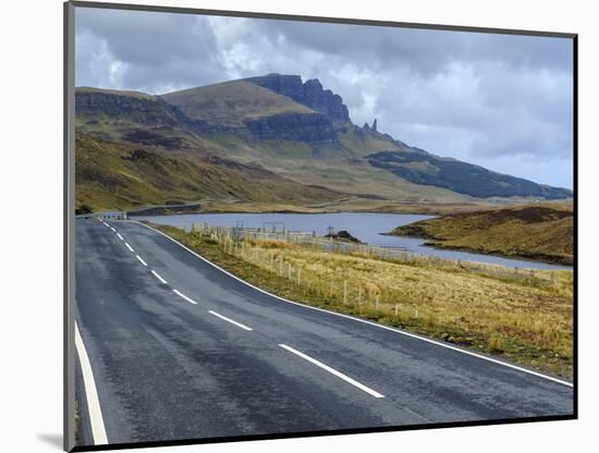 Road to Old Man of Storr Mountain, Trotternish Peninsula, Isle of Skye, Inner Hebrides, Scotland-Chris Hepburn-Mounted Photographic Print
