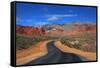 Road to Red Rock Canyon Conversation Area-SNEHITDESIGN-Framed Stretched Canvas