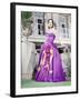 ROAD TO RIO, Dorothy Lamour, in a lavender moire taffeta gown by Howard Greer, 1947-null-Framed Photo