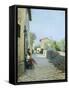 Road to Settignano-Telemaco Signorini-Framed Stretched Canvas