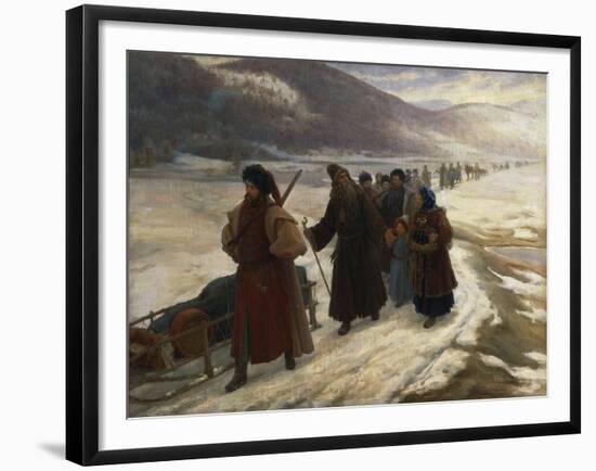 Road to Siberia-Sergei Dmitrievich Miloradovich-Framed Giclee Print