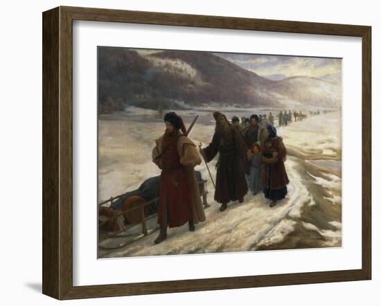 Road to Siberia-Sergei Dmitrievich Miloradovich-Framed Giclee Print